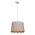 PENDANT ES 60W Wh w/Gold Interior Iron SLANTED w/Flower Pattern OD350 x H250 mm