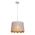 PENDANT ES 60W Wh w/Gold Interior Iron SLANTED w/Flower Pattern OD350 x H250 mm