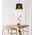 PENDANT ES 60W Wh w/Gold Interior Iron SLANTED w/Eiffel Tower Pattern OD350 x H250 mm