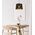 PENDANT ES 60W Wh w/Gold Interior Iron SLANTED w/Eiffel Tower Pattern OD350 x H250 mm