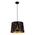 PENDANT ES 60W Blk w/Gold Interior Iron SLANTED w/Eiffel Tower Pattern OD350 x H250 mm
