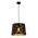 PENDANT ES 60W Blk w/Gold Interior Iron SLANTED w/Eiffel Tower Pattern OD350 x H250 mm