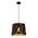 PENDANT ES 60W Blk w/Gold Interior Iron SLANTED w/Eiffel Tower Pattern OD350 x H250 mm