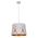 PENDANT ES 60W Wh w/Gold Interior Iron SLANTED w/Eiffel Tower Pattern OD350 x H250 mm