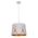 PENDANT ES 60W Wh w/Gold Interior Iron SLANTED w/Eiffel Tower Pattern OD350 x H250 mm