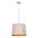 PENDANT ES 60W Wh w/Gold Interior Iron SLANTED w/Eiffel Tower Pattern OD350 x H250 mm