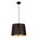 PENDANT ES 60W Blk w/Gold Interior Iron SLANTED w/Fleur Pattern OD350 x H250 mm