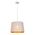 PENDANT ES 60W Wh w/Gold Interior Iron SLANTED w/Fleur Pattern OD350 x H250 mm