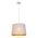 PENDANT ES 60W Wh w/Gold Interior Iron SLANTED w/Fleur Pattern OD350 x H250 mm