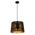 PENDANT ES 60W Blk w/Gold Interior Iron SLANTED w/Starburst Pattern OD350 x H250 mm