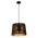 PENDANT ES 60W Blk w/Gold Interior Iron SLANTED w/Starburst Pattern OD350 x H250 mm