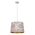 PENDANT ES 60W Blk w/Gold Interior Iron SLANTED w/Starburst Pattern OD350 x H250 mm