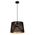 PENDANT ES 60W Wh w/Gold Interior Iron SLANTED w/Maple Leaf Pattern OD350 x H250 mm