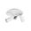 SPOT GU10 X 3 Outdoor Ceiling Adjustable White IP54 RND Base OD240mm x H188mm