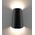 WALL S/M Up/Dn 11W LED TRI 378Lm IP65 Cone Dark Grey Clr Diff