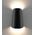 WALL S/M Up/Dn 11W LED TRI 378Lm IP65 Cone Dark Grey Clr Diff