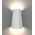 WALL S/M Up/Dn 11W LED TRI 378 Lm IP65 Cone Matt Wh Opal Diff