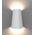 WALL S/M Up/Dn 11W LED TRI 378 Lm IP65 Cone Matt Wh Opal Diff