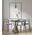 PENDANT ES 72W Large Frosted Wine Glass Ribbed w/Brass Highlight OD250 x H430mm
