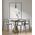 PENDANT ES 72W Small Frosted Wine Glass Ribbed w/Brass Highlight OD200 x H380mm