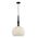 PENDANT ES 72W Small Frosted Wine Glass Ribbed w/BLK Highlight OD200 x H380mm