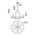 PENDANT SESx12 Large OD1212mm Candelabra Natural Wood & Oil Rubbed Bronze Hardware