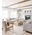 PENDANT SESx8 Medium OD862mm Candelabra Medium Oak Wood & Satin Brass Hardware