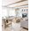 PENDANT SESx8 Medium OD862mm Candelabra Medium Oak Wood & Satin Brass Hardware