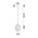 PENDANT SES 10W Clear Ellipse Glass Segmented w/Brass Highlight Enclosed OD150mm