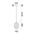 PENDANT SES 10W Smokey Black Ellipse Glass Segmented w/Brass Highlight Enclosed OD150mm