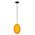 PENDANT SES 10W Orange Ellipse Glass Segmented w/Brass Highlight Enclosed OD150mm