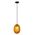 PENDANT SES 10W Blue Ellipse Glass Segmented w/Brass Highlight Enclosed OD150mm