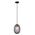 PENDANT SES 10W Clear Ellipse Glass Segmented w/Brass Highlight Enclosed OD150mm