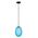 PENDANT SES 10W Frosted Ellipse Glass Segmented w/Brass Highlight Enclosed OD150mm