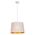 PENDANT ES 60W Wh w/Gold Interior Iron SLANTED w/Honeycomb Pattern OD350 x H250 mm