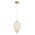 PENDANT SES 10W Oval Opal (Matt Finish) Glass w/Brass Highlight OD160mm x H340mm