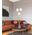 PENDANT SES 10W Round Opal (Matt Finish) Glass w/Brass Highlight OD185mm x H290mm