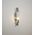 Wall Int S/M SES TUBULAR CLR Glass w/ Chrome Base
