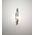 Wall Int S/M SES TUBULAR CLR Glass w/ Chrome Base