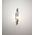 Wall Int S/M SES TUBULAR CLR Glass w/ Chrome Base