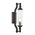 Wall Int S/M SES TUBULAR CLR Glass w/ Chrome Base