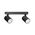 SPOT D/ADJ GU10 Blk IP20 RECT BAR L250mm x W75mm x H25mm