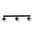 SPOT 3/ADJ GU10 Wh IP20 RECT BAR L450mm x W75mm x H25mm