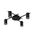 SPOT GU10 X 3 Interior Ceiling Matt BLK OD510mm H120mm Adj