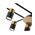 SPOT GU10 X 3 Interior Ceiling Brass & Matt Blk OD510mm H120mm Adj