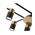 SPOT GU10 X 6 Interior Ceiling Brass & Matt Blk OD720mm H120mm Adj