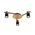 SPOT GU10 X 4 Interior Ceiling Brass & Matt Blk OD520mm H120mm Adj