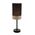 TABLE ES SML Wh Cloth OBLONG OD150mm w/Wood Veneer Trim