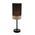 TABLE ES SML Blk Cloth OBLONG OD150mm w/Wood Veneer Trim