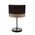TABLE ES MED Wh Cloth RND OD300mm w/Wood Veneer Trim